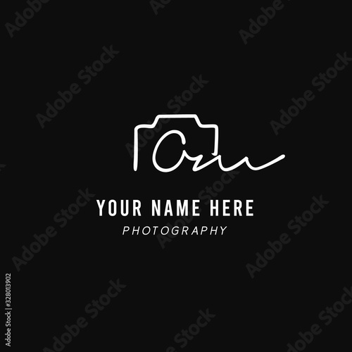 Om Initial Signature Photography Logo