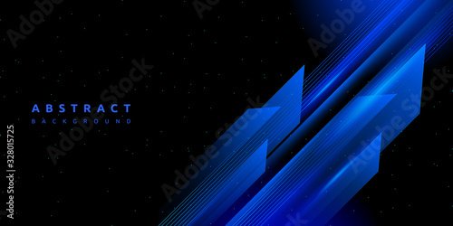 Abstract technology blue stripe speed background for cover business presentation or website wallpaper