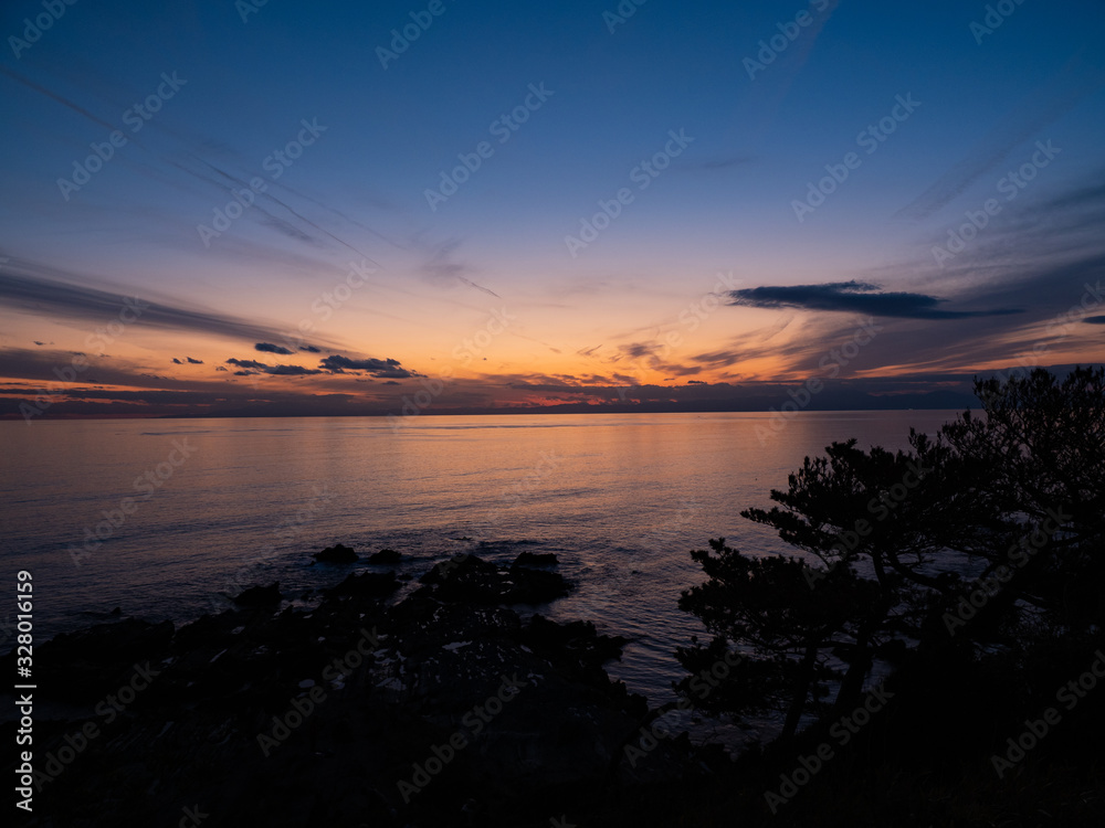 Obraz premium 荒崎公園 - 夕景