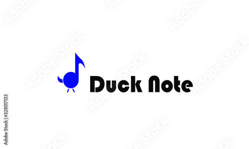 Note logo with a duck theme