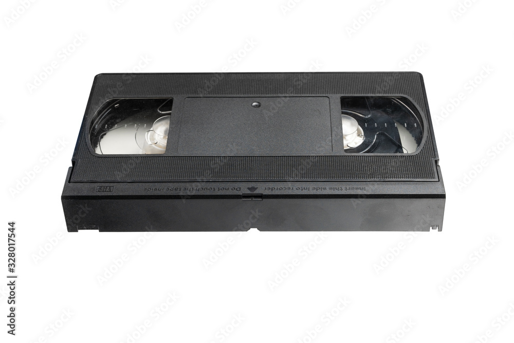 video tape cassette isolated on white background