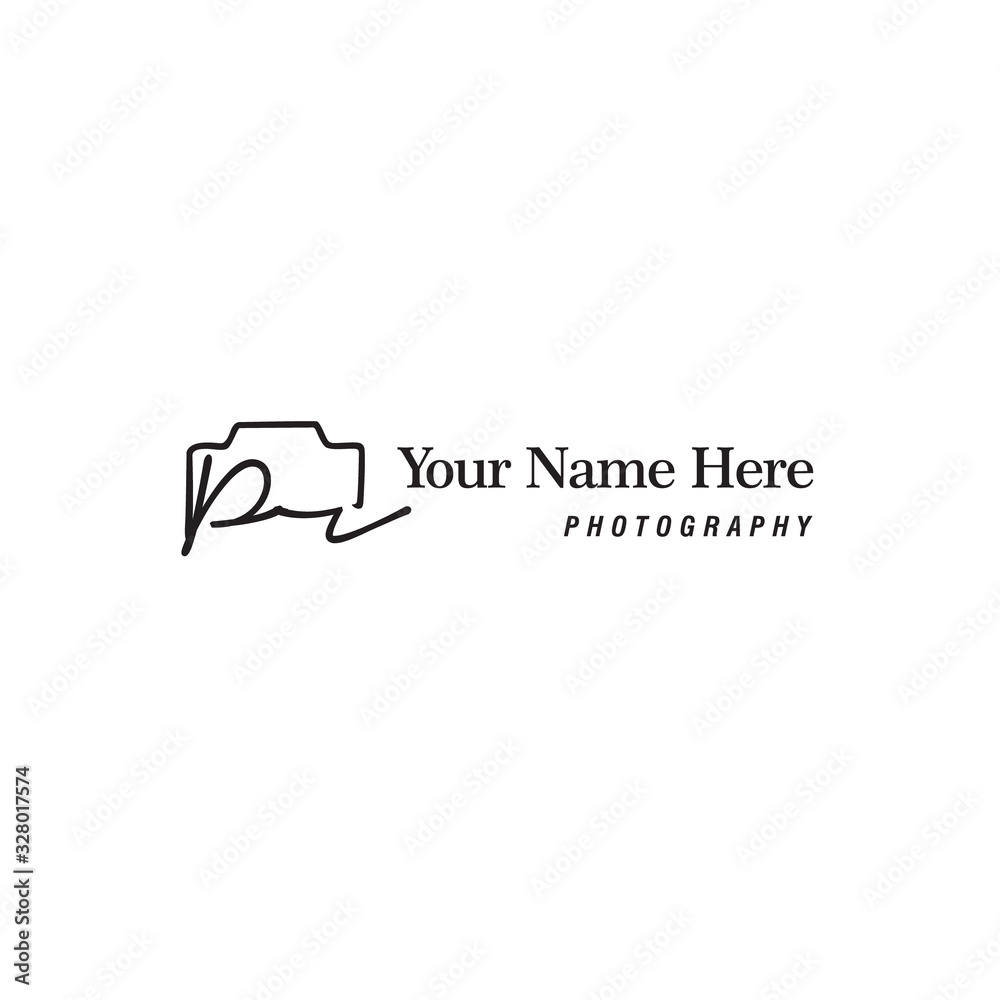 Pr Initial Signature Photography Logo