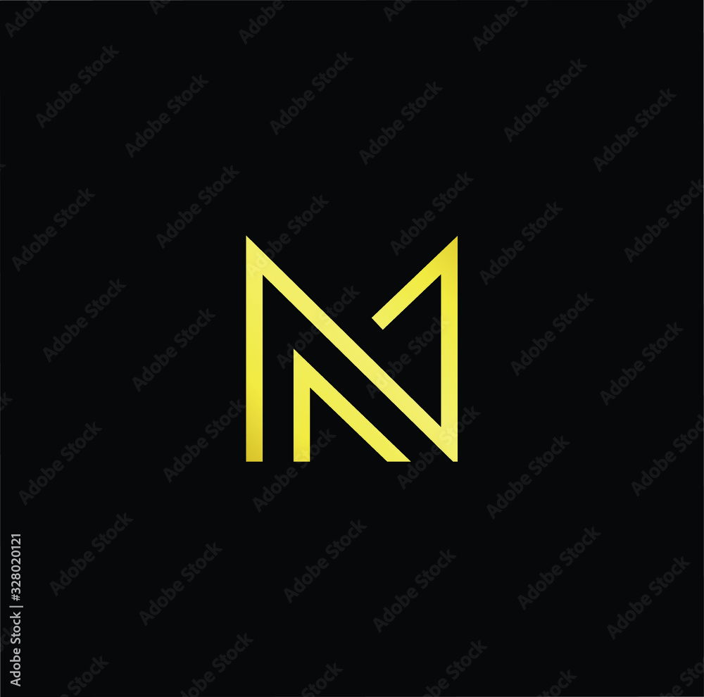 Initial based modern and minimal Logo. MN NM letter trendy fonts monogram icon symbol. Universal professional elegant luxury alphabet vector design Initial based modern and minimal Logo. MN NM letter trendy fonts monogram icon symbol. Universal professional elegant luxury alphabet vector design