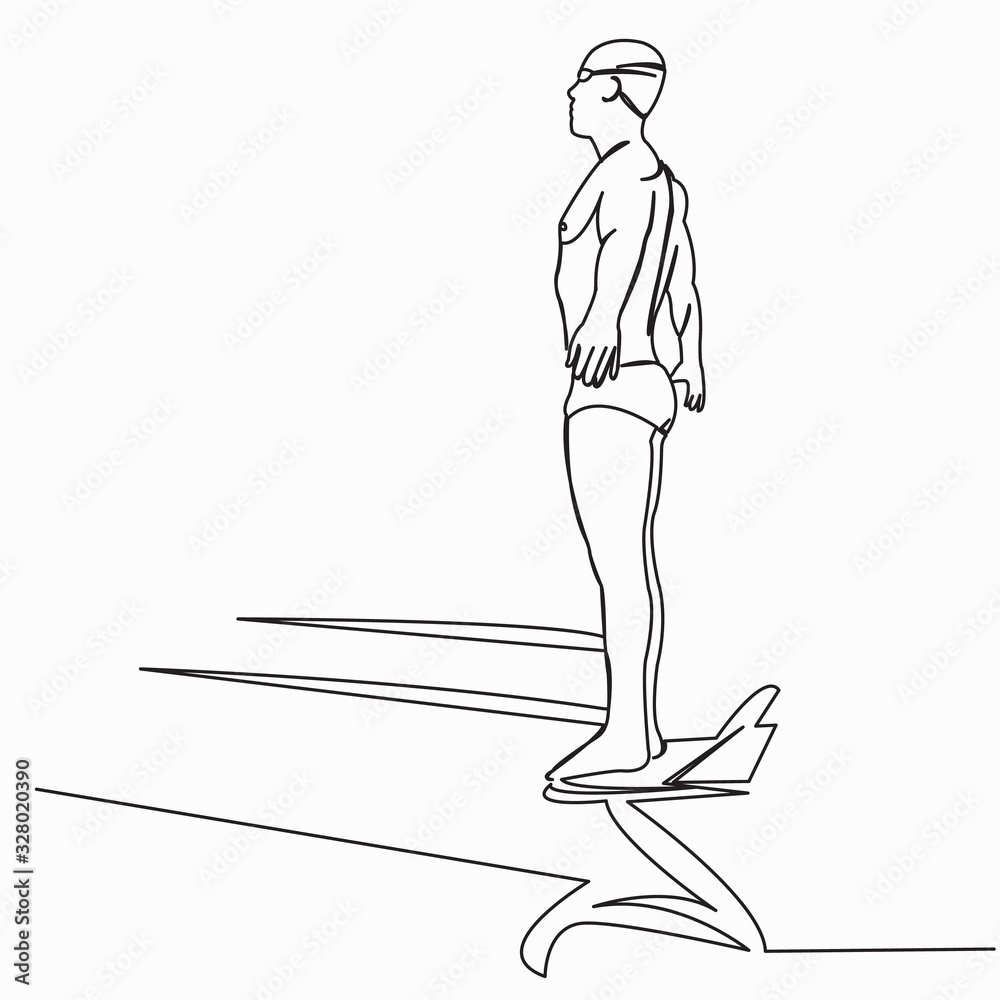 man jumps into the water swimmer sport man jumps into the water swimmer sport