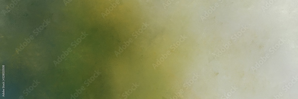 silver, dark olive green and dark khaki color background with space for text or image. vintage texture, distressed old textured painted design. can be used as header or banner