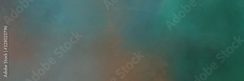 vintage abstract painted background with dim gray, dark slate gray and blue chill colors and space for text or image. can be used as horizontal header or banner orientation