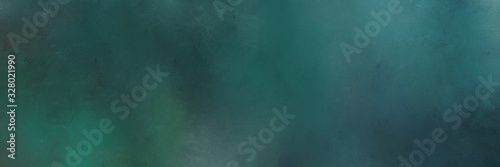 vintage abstract painted background with dark slate gray, blue chill and teal blue colors and space for text or image. can be used as horizontal background graphic