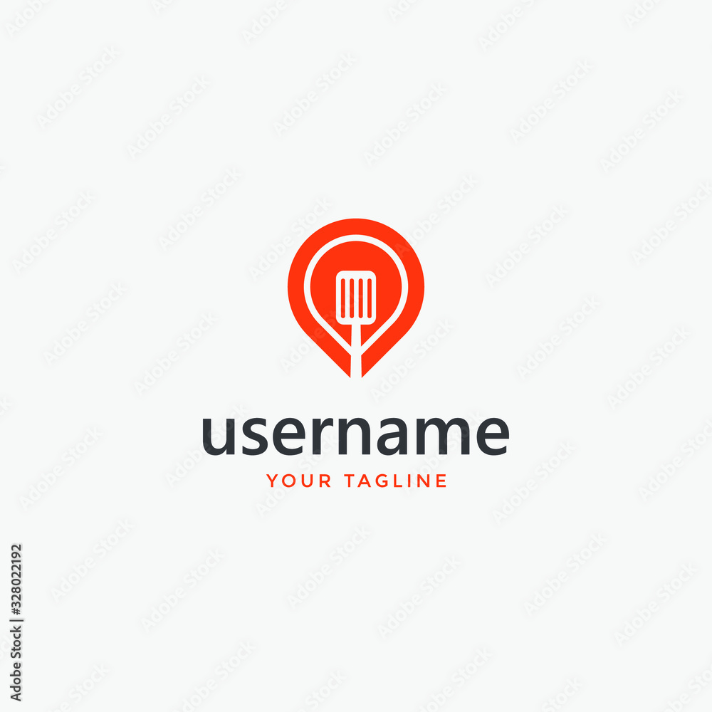 restaurant logo template design consist of fork and spoon icon restaurant logo template design consist of fork and spoon icon