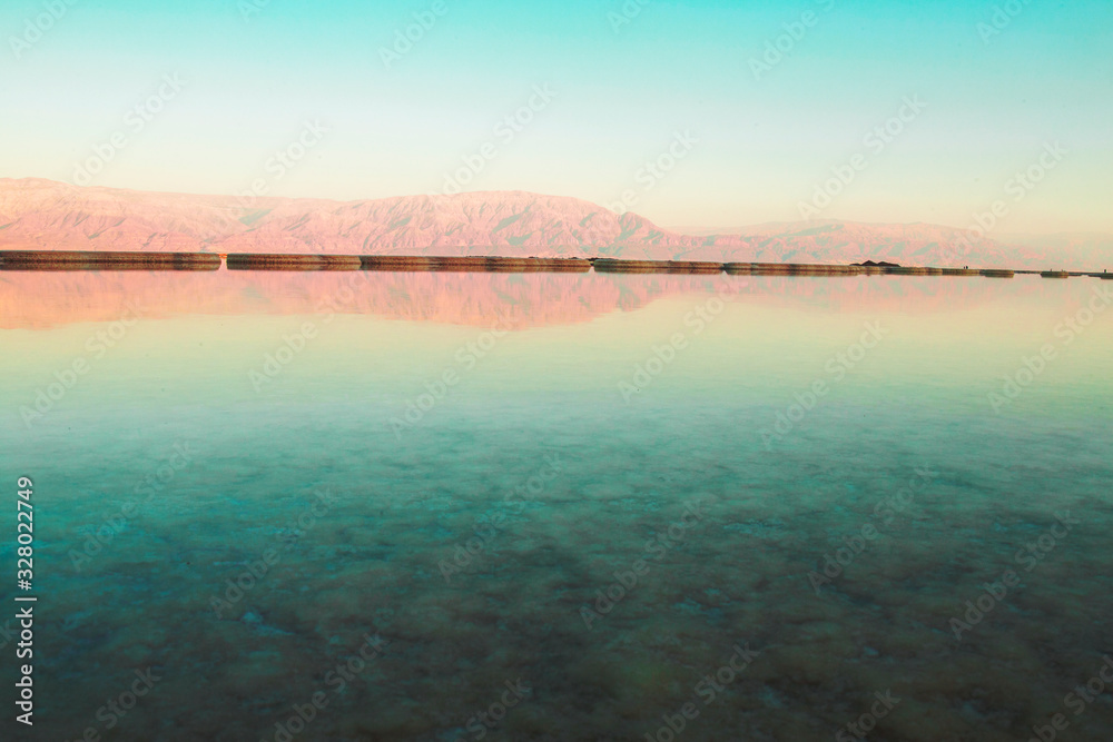 panoramic view of the dead sea
