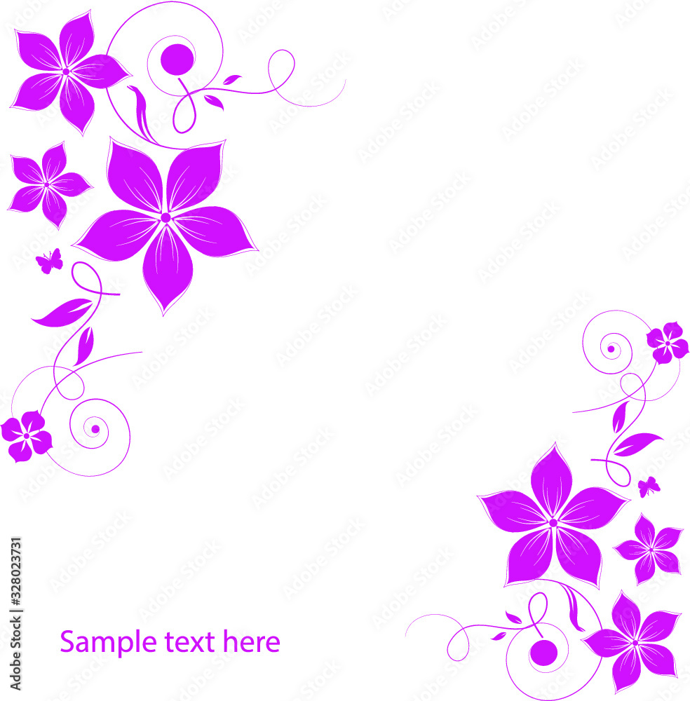 Flower background for your text