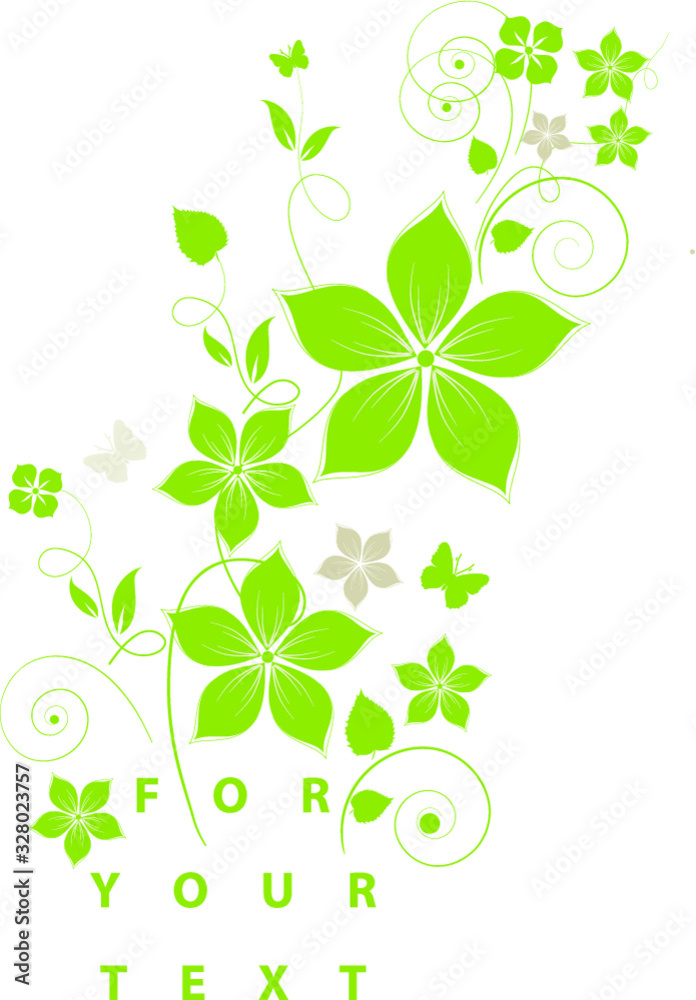Flower background for your text Flower background for your text