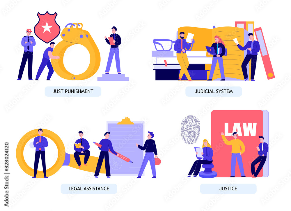 Law Justice Concept Compositions 