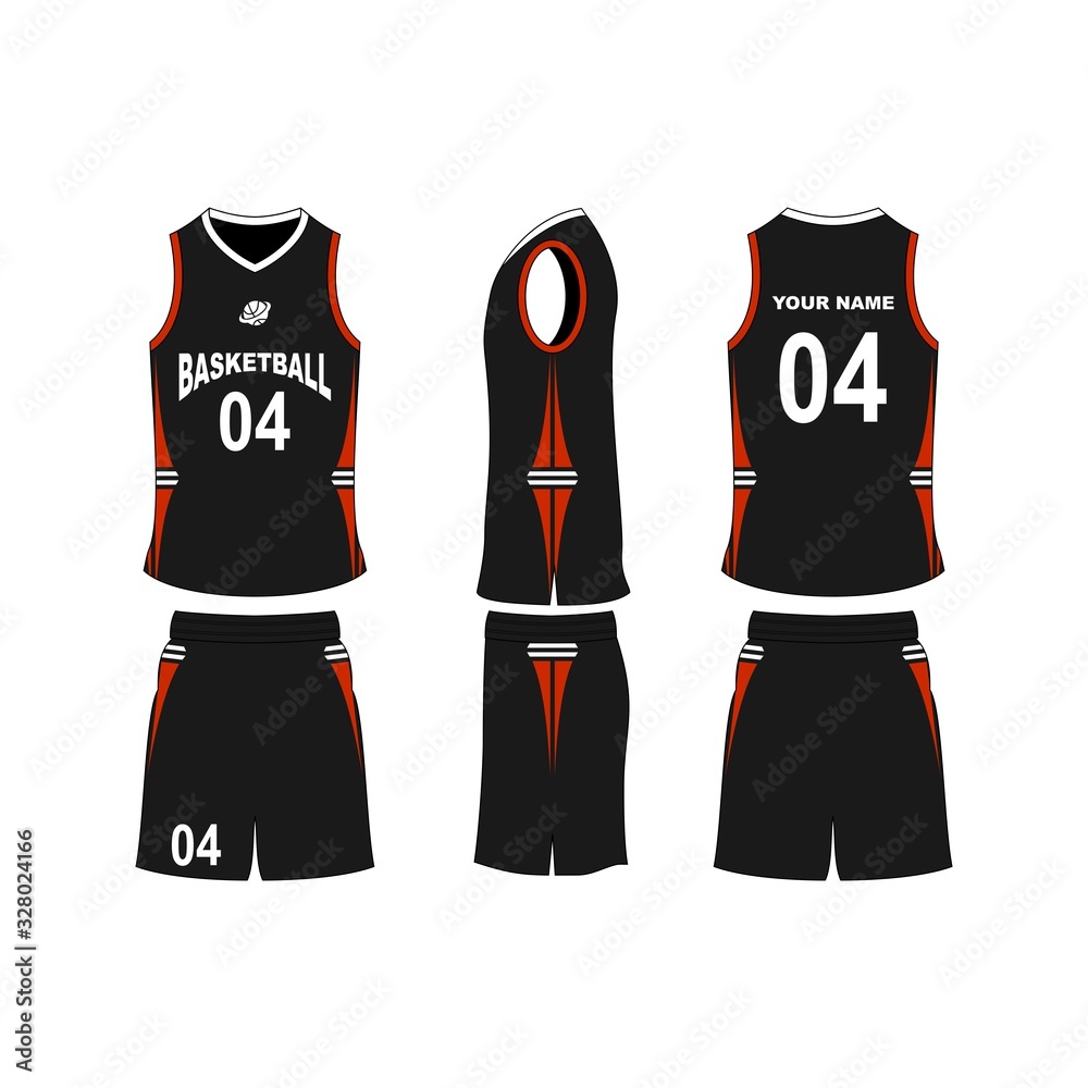 Basketball jersey set template collection. Stock-Vektorgrafik | Adobe Stock