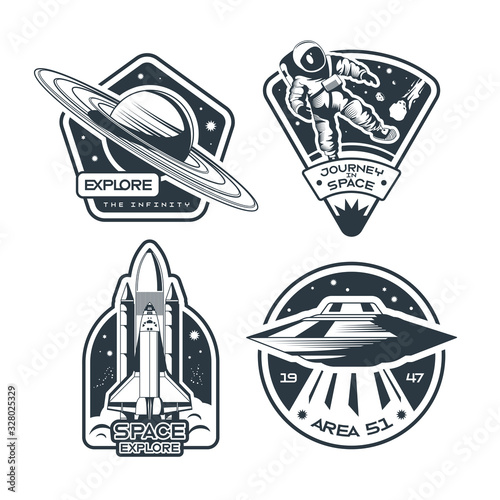 Space Emblem Monochrome Set 