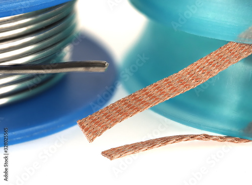 Solder wick or desoldering braid photo