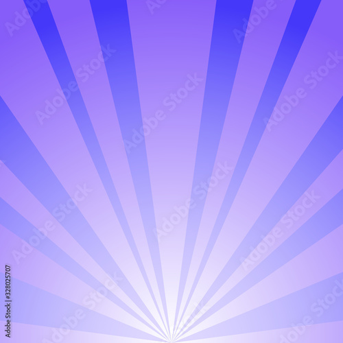 Sunlight rays background. Purple color burst background. Vector illustration.