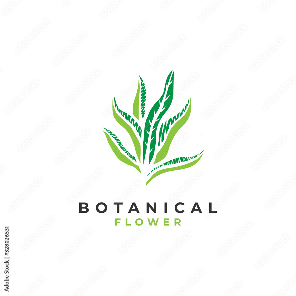 Botanical Flower Logo Template. Vector illustration Botanical Flower Logo Template. Vector illustration