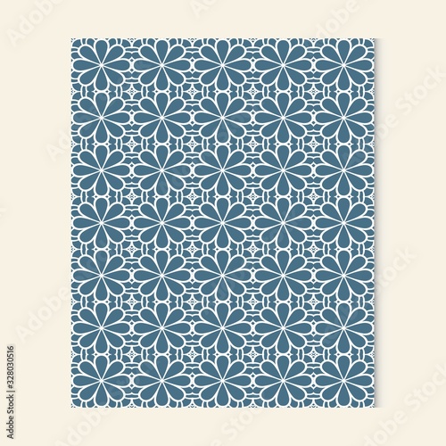 Oriental seamless pattern design. Abstract background pastel color wallpaper vector.