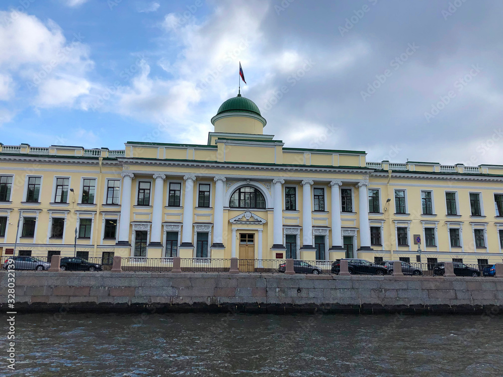 St. Petersburg, Russia: Leningrad Regional Court building on the Fontanka River