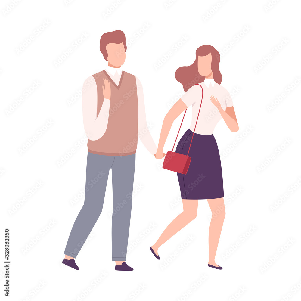 Father and His Adult Daughter, Happy Parenthood, Mom and Her Child Having Good Time Together Flat Vector Illustration Father and His Adult Daughter, Happy Parenthood, Mom and Her Child Having Good Time Together Flat Vector Illustration