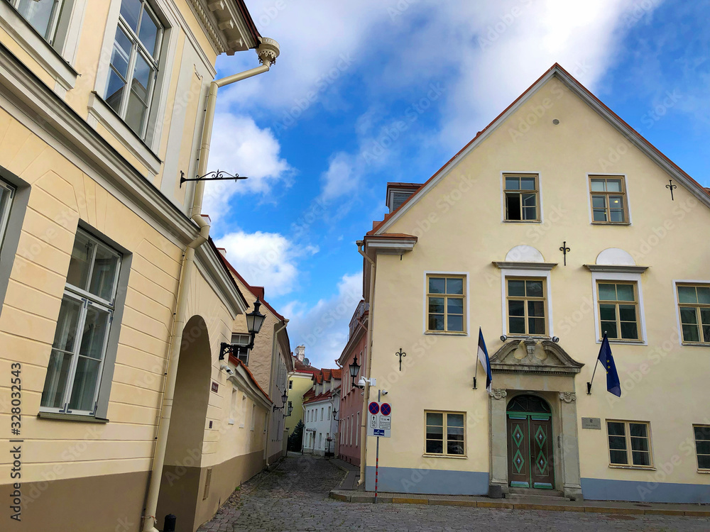Toompea, Tallinn Old Town, Estonia. Upper town building