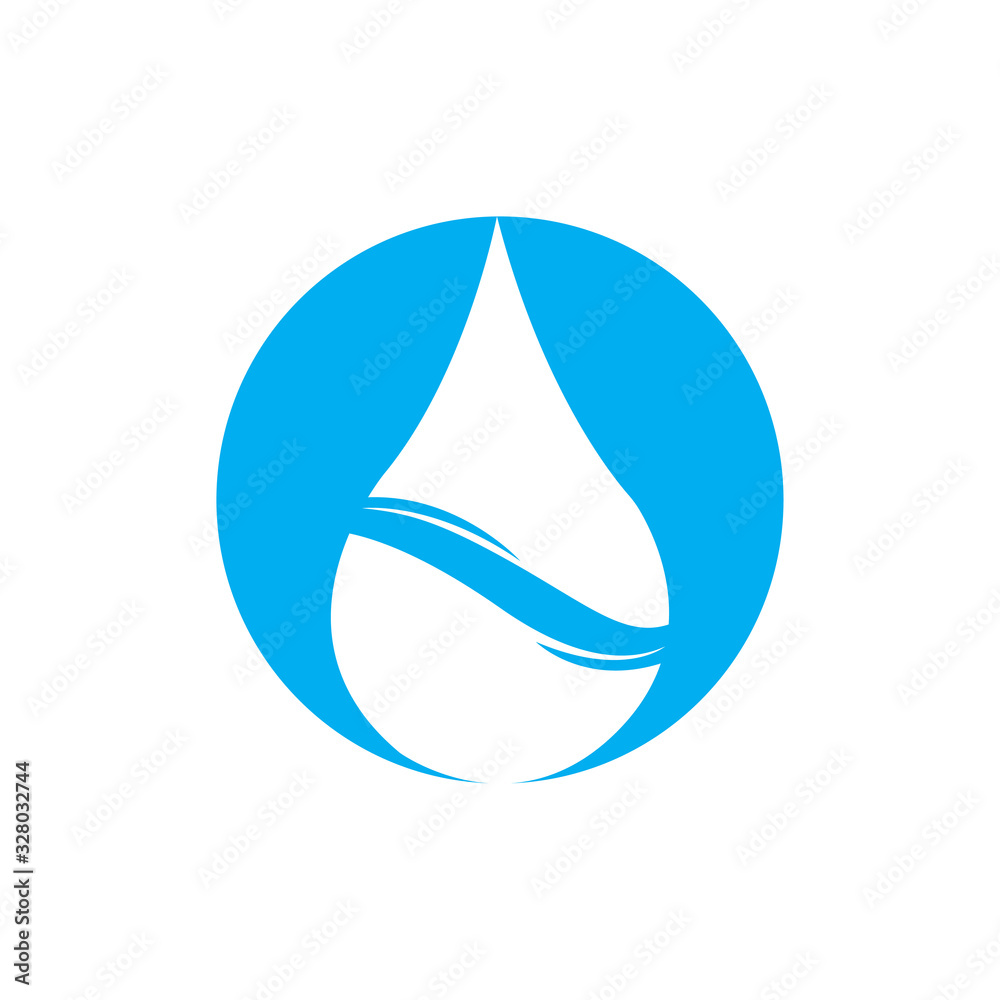 Water drop Logo Template vector illustration design