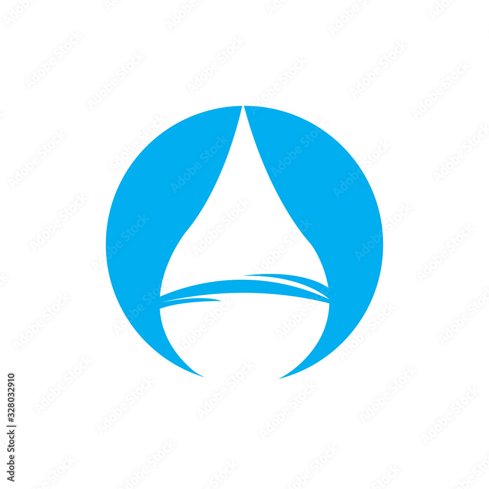 Fototapeta premium Water drop Logo Template vector illustration design