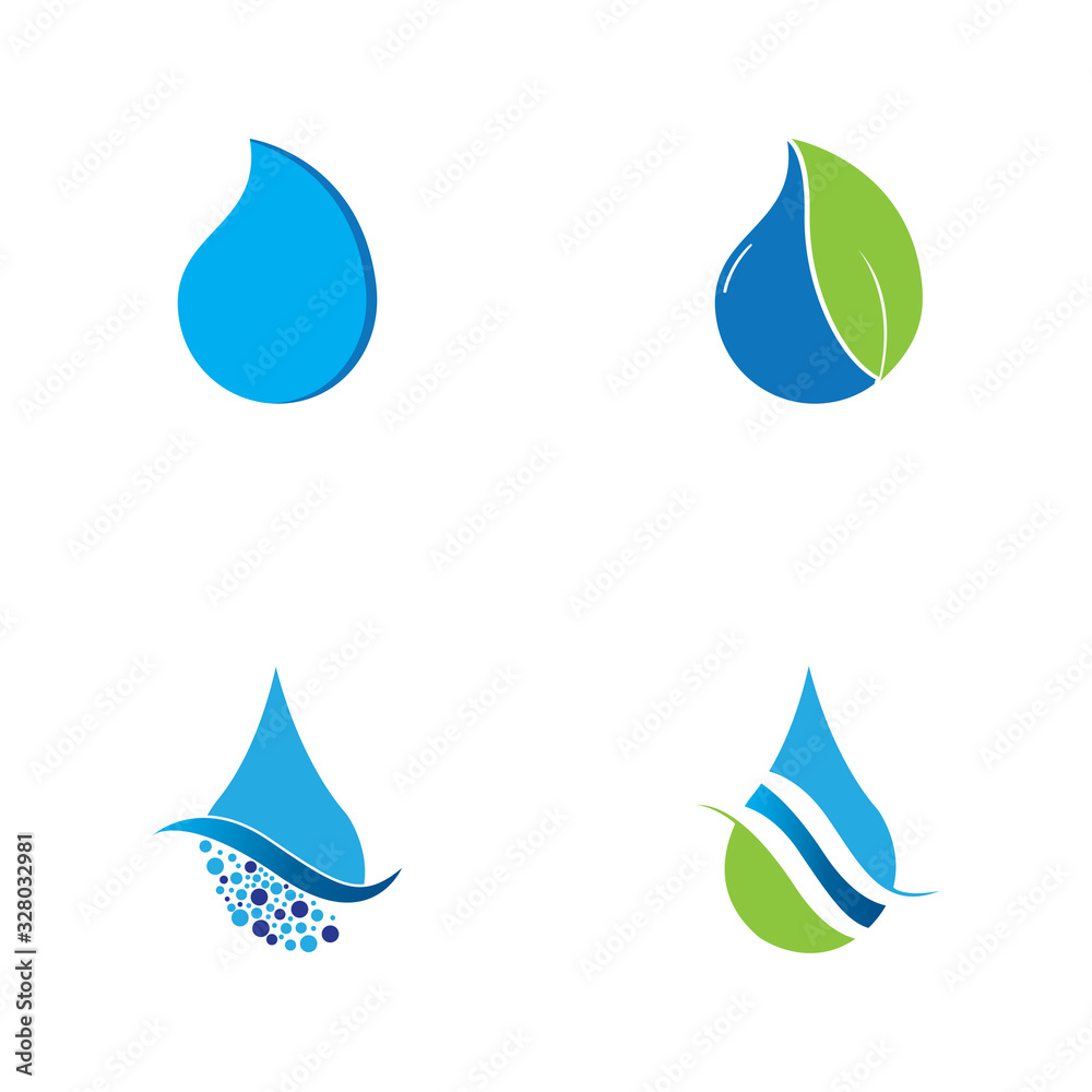 Water drop Logo Template vector illustration design Water drop Logo Template vector illustration design