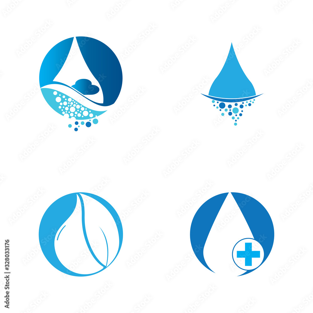 Water drop Logo Template vector illustration design Water drop Logo Template vector illustration design