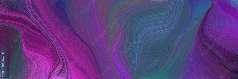 futuristic background banner with dark slate blue, moderate violet and dark magenta color. contemporary waves design
