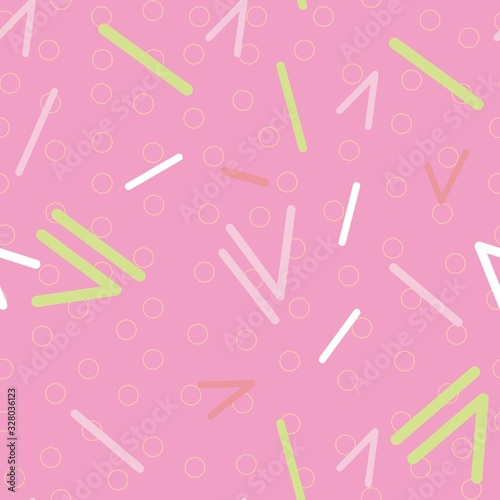 Colorful geometric background in the style of Memphis, bright conceptual design, banner in pastel colors