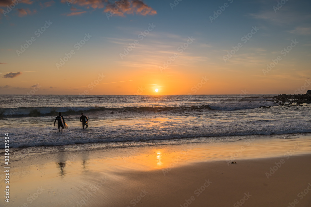 Summer Surfing Sunrise