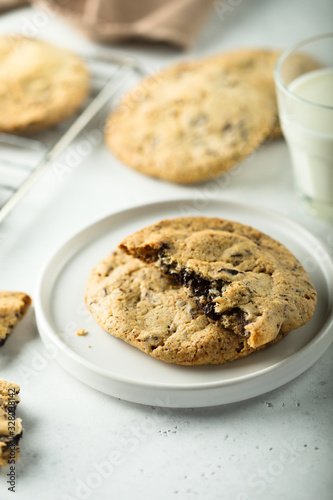 Traditional homemade chocolate chip cookies