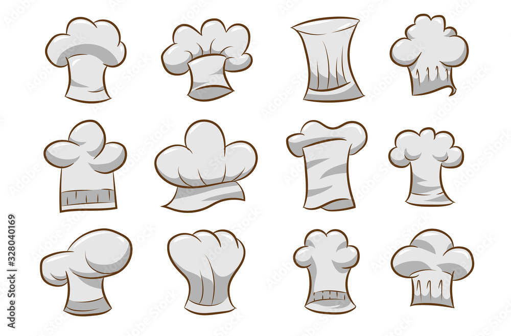 chef hat vector set collection graphic clipart design chef hat vector set collection graphic clipart design