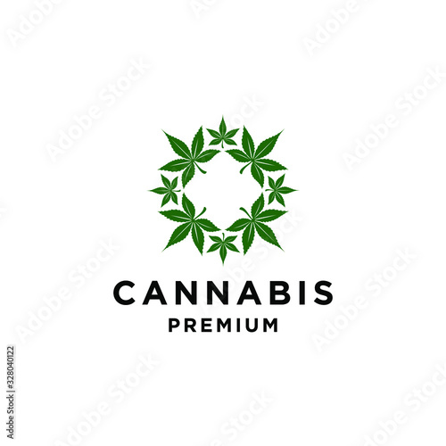 cannabis marijuana hemp leaf farm cultivation logo design icon vector template oil droplet