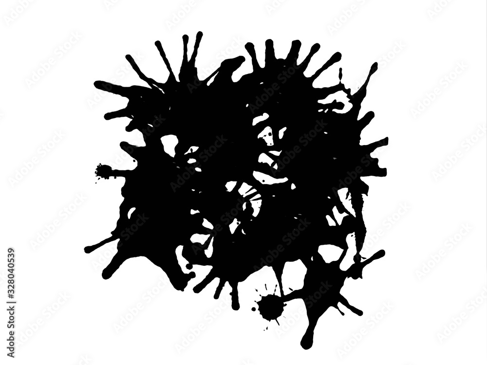Abstract Grunge Texture Black Ink Background. Abstract Grunge Texture Black Ink Background.