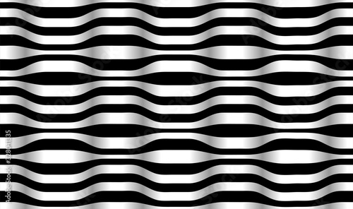 Black white striped waves-32
