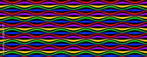 Color striped waves