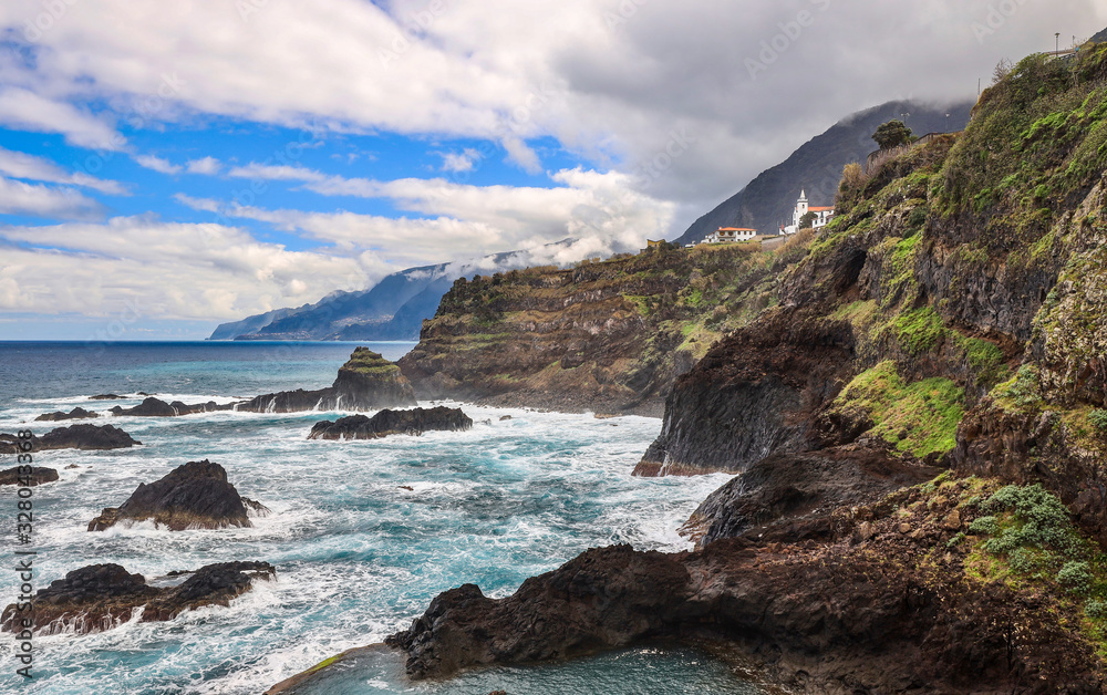 Seixal, north coastline of Madeira island, Portugal