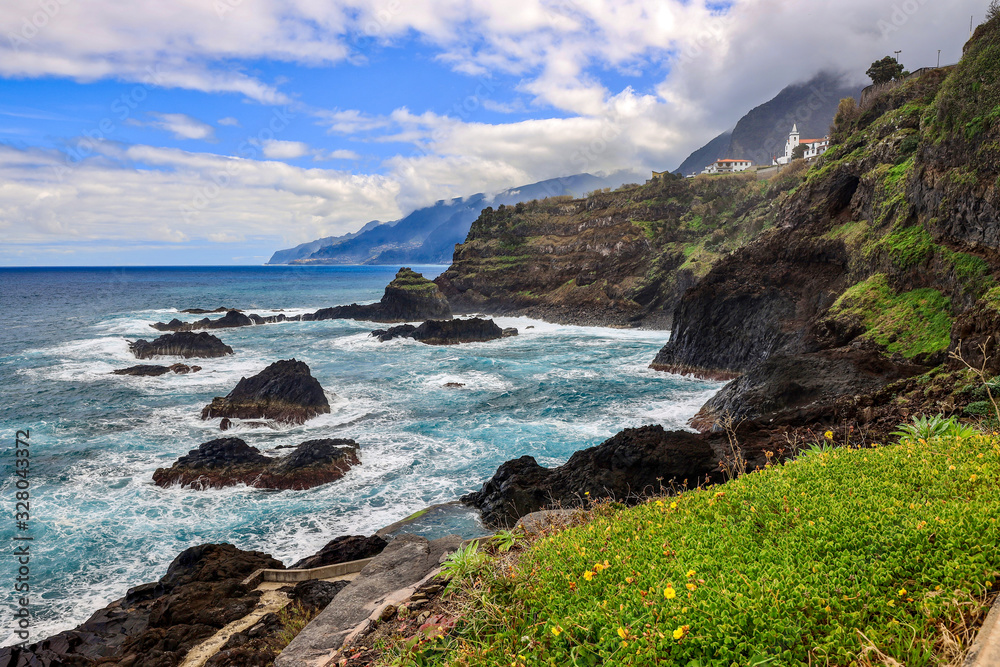 Seixal, north coastline of Madeira island, Portugal