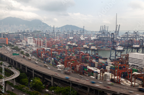 Container terminal modern Hong Kong