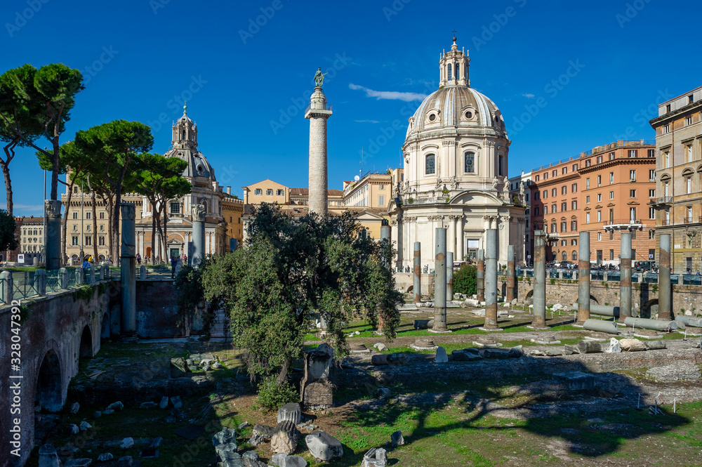 Rome. Italy10.19.2015. Blessed Name of Mary in the Trajan Forum