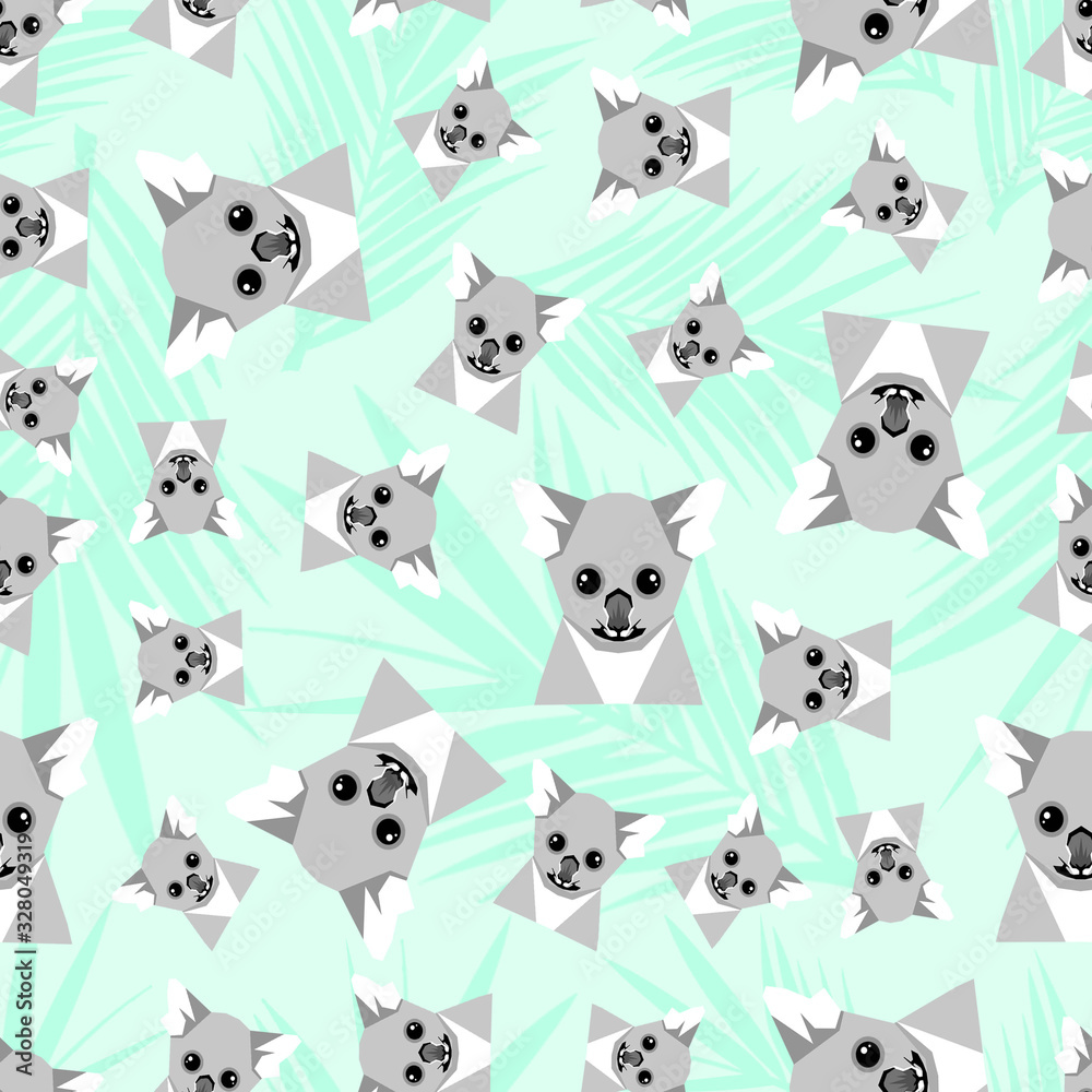 Obraz premium Wzór bezszwowe koala. Dziecinny nadruk. Modne tło. - ilustracja.