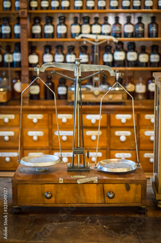 Old drug store, pharmacy museum in Wroclaw, Poland