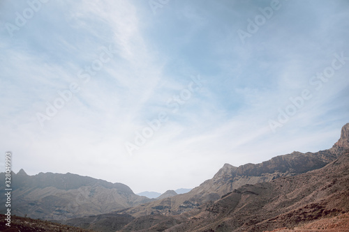 Mountain Desert Landscape in the Middle East