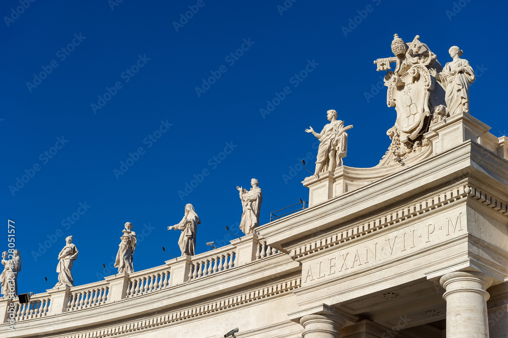 Vatican / Italy.22.10.2015.Details of the rooftops of the Vatican