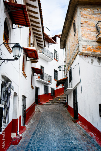 Alleys and details of the homes in Taxco Guerrero Mexico.