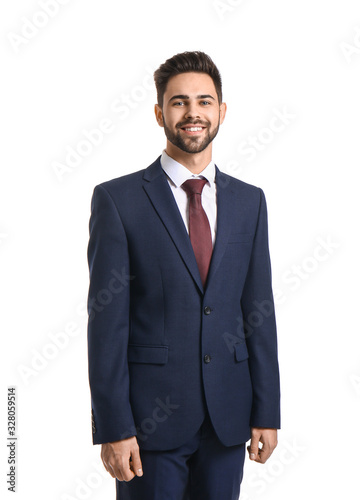 Portrait of handsome busine...
