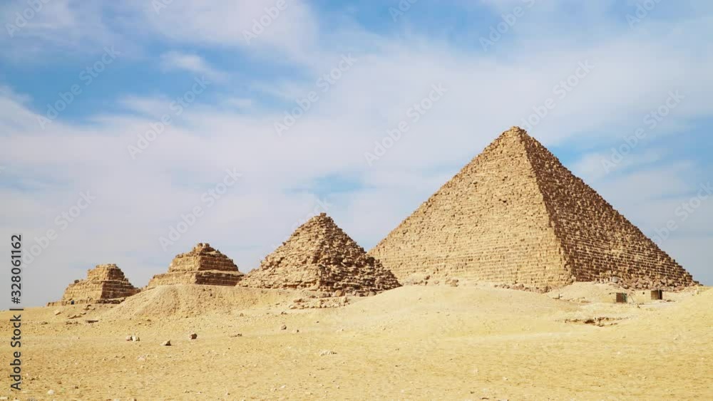 Timelapse Of The Great Pyramids In Giza Valley, Cairo, Egypt Timelapse Of The Great Pyramids In Giza Valley, Cairo, Egypt