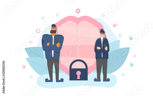 Security guard  man person concept. Vector design